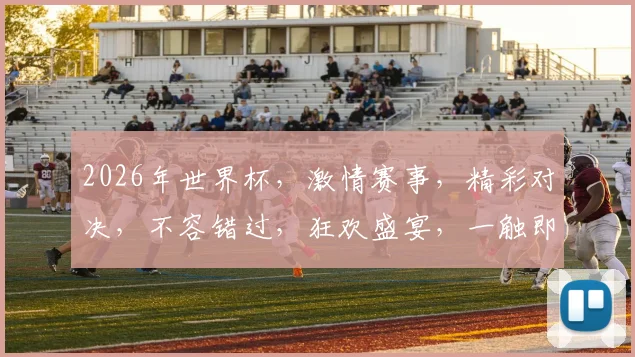 2026年世界杯，激情赛事，精彩对决，不容错过，狂欢盛宴，一触即发
